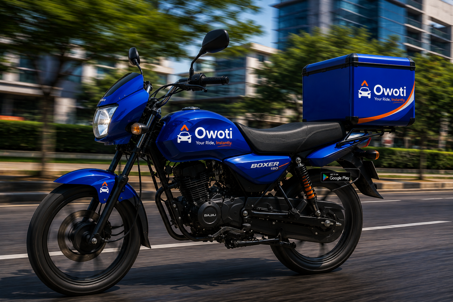 Owoti motorcycle driver